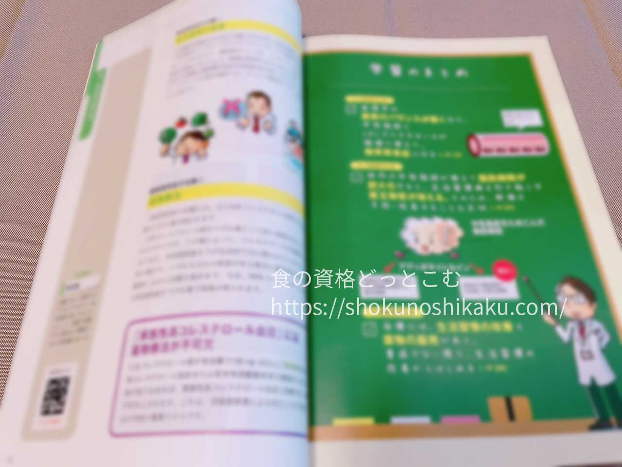 キャリカレの生活習慣病予防・健康食アドバイザー資格講座のテキスト・教材