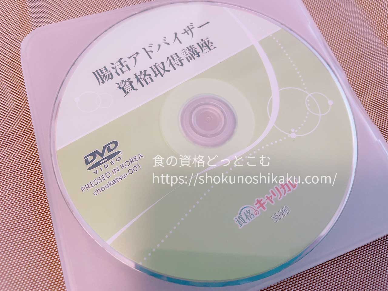 キャリカレの腸活アドバイザー資格講座の映像教材