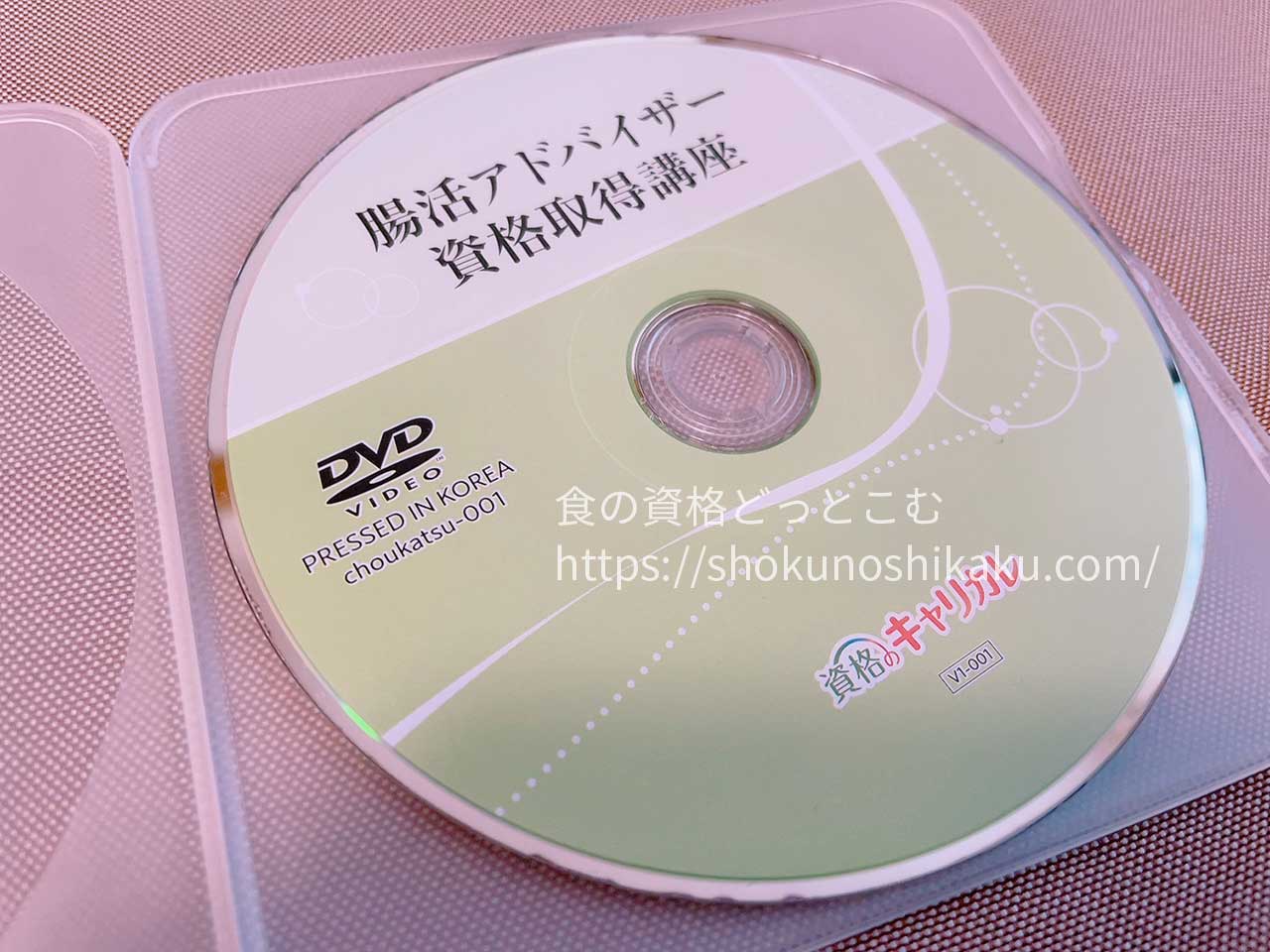 キャリカレの腸活アドバイザー資格講座の映像教材