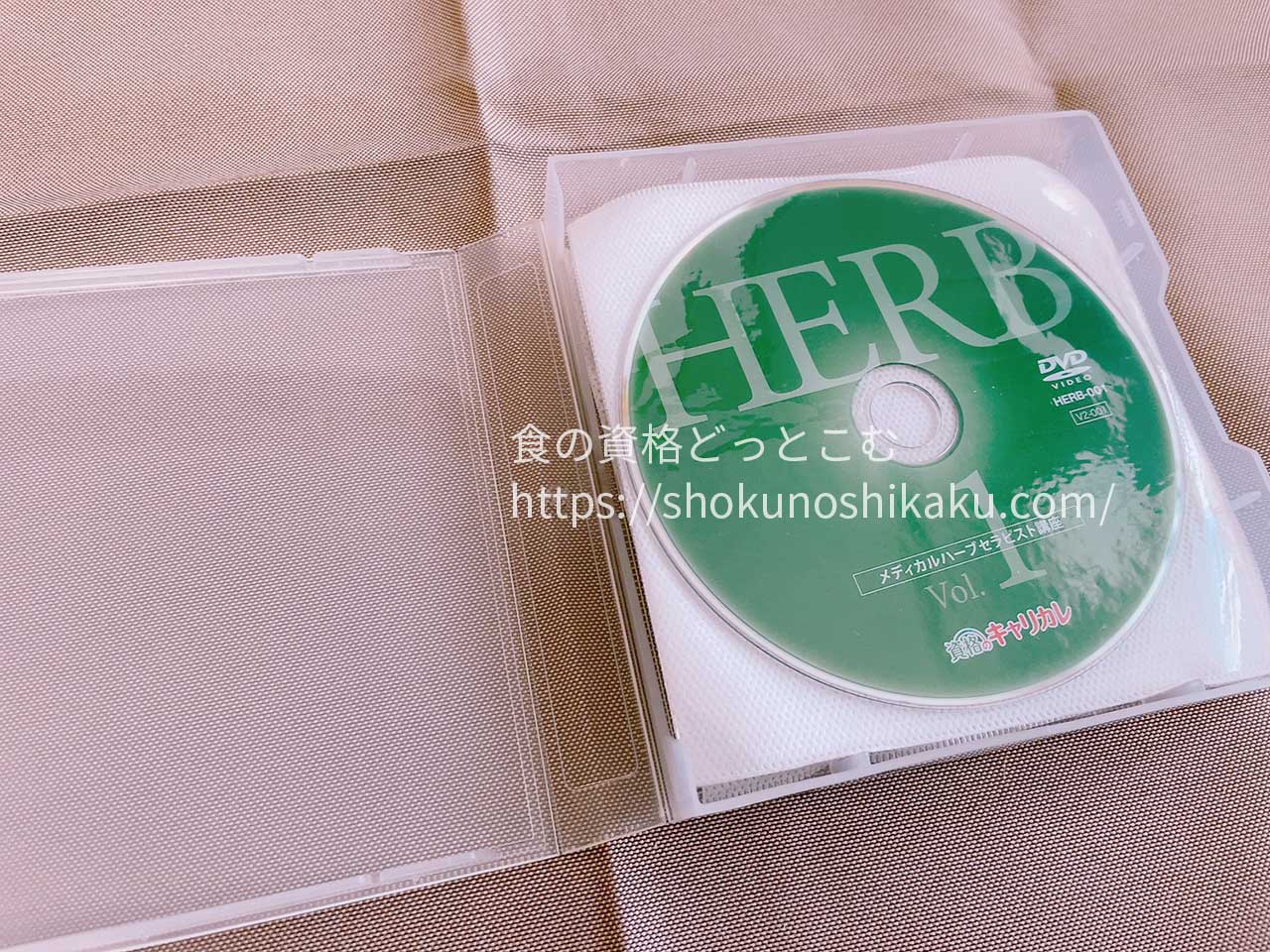 キャリカレのメディカルハーブセラピスト資格取得講座の映像教材