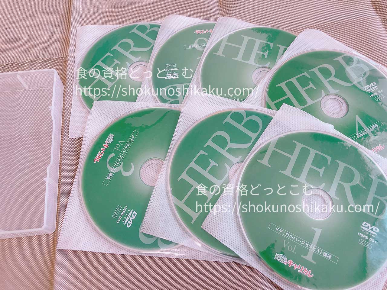 キャリカレのメディカルハーブセラピスト資格取得講座の映像教材