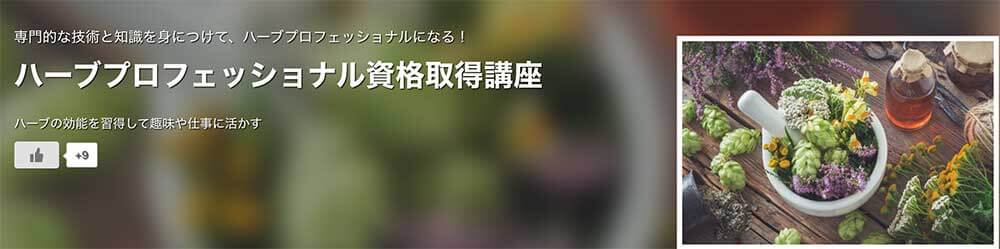 ラーキャリのハーブプロフェッショナル資格取得講座