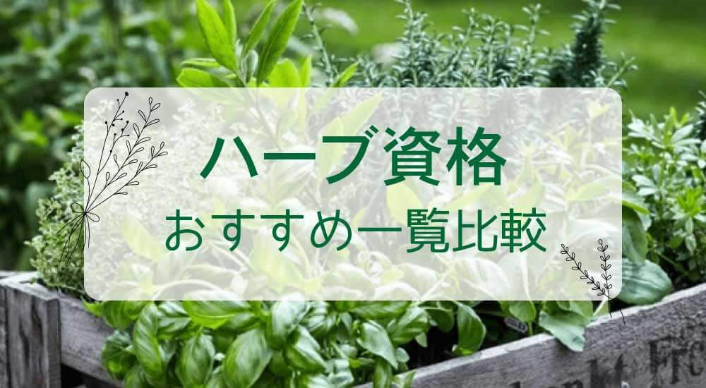 ハーブ資格おすすめ種類・どれがいい？独学通信講座を一覧比較